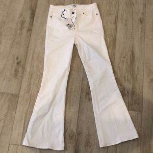 Paige white flare jean